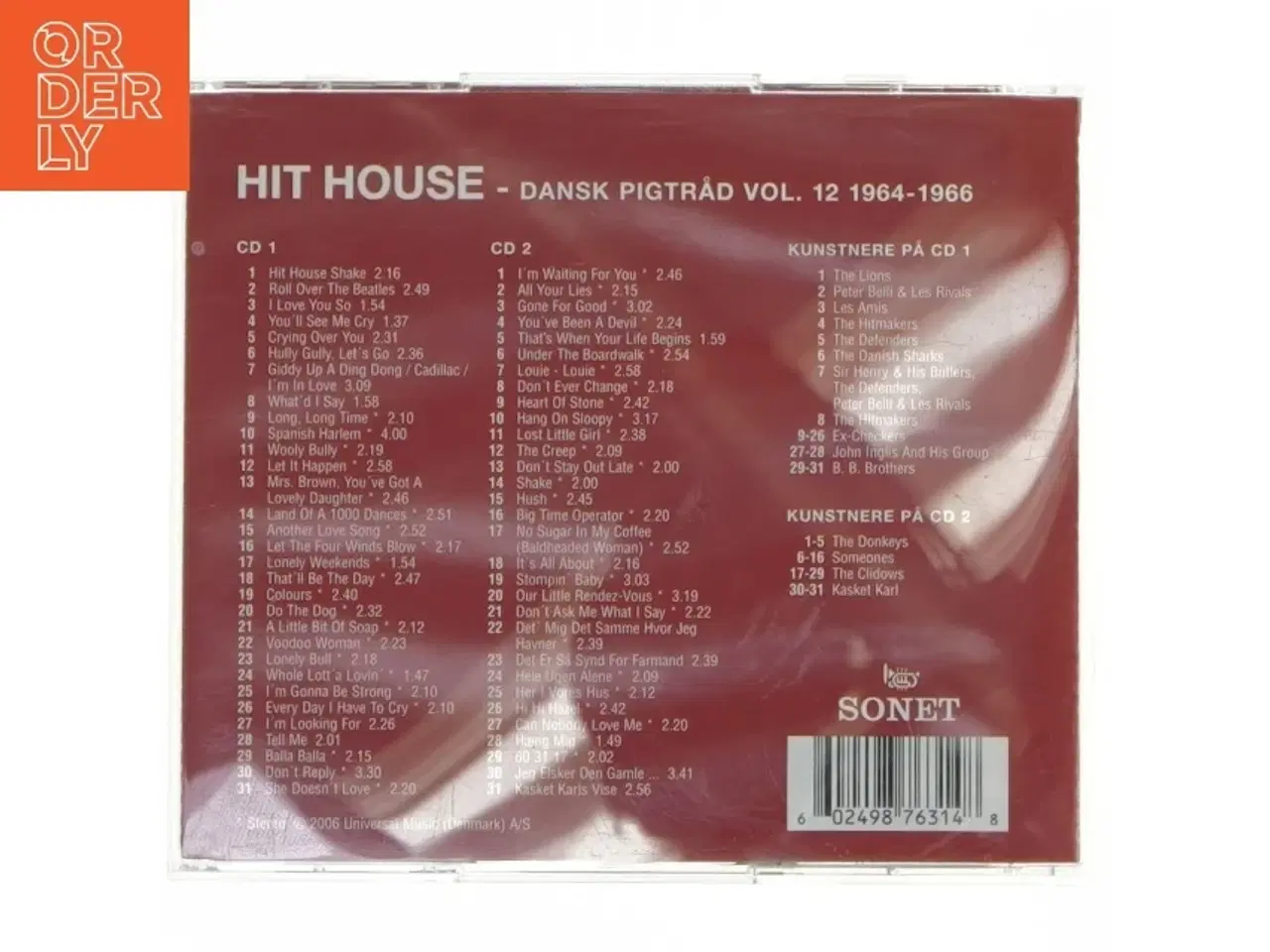 Billede 2 - Hit House CD - Dansk Pigtråd Vol. 12 1964-1966 fra Sonet