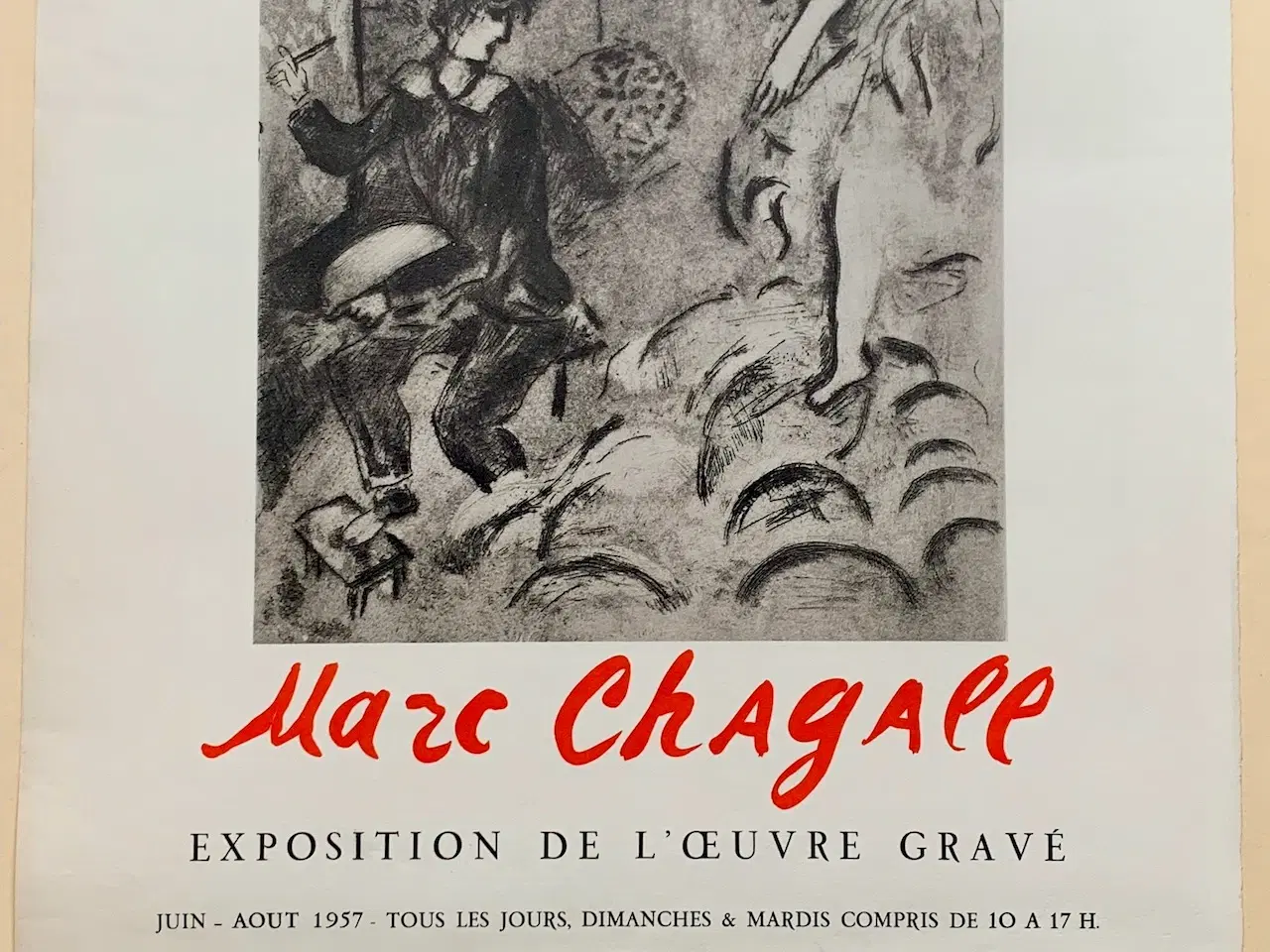 Billede 1 - Chagall, litografisk plakat