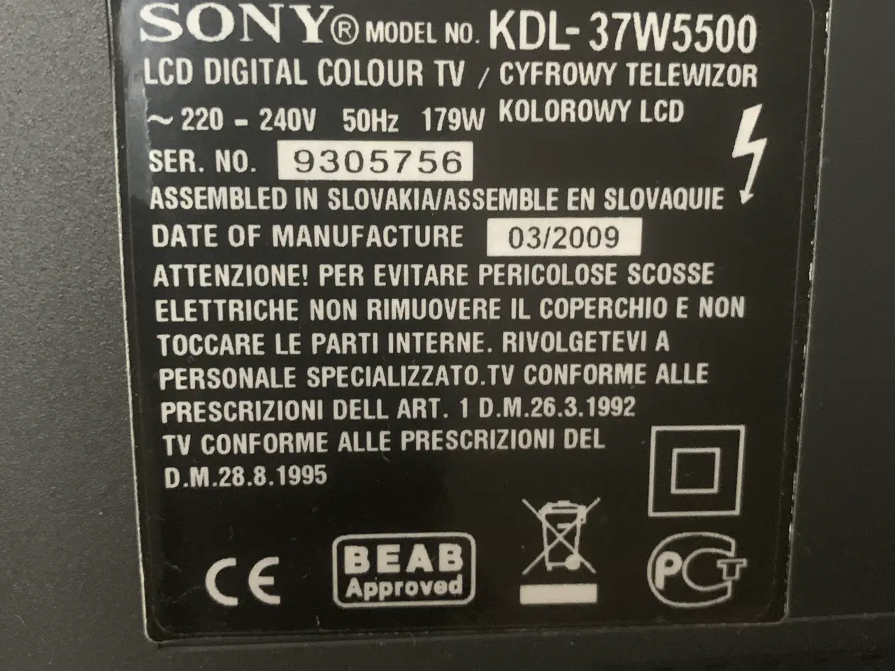 Billede 2 - Sony fladskærm TV