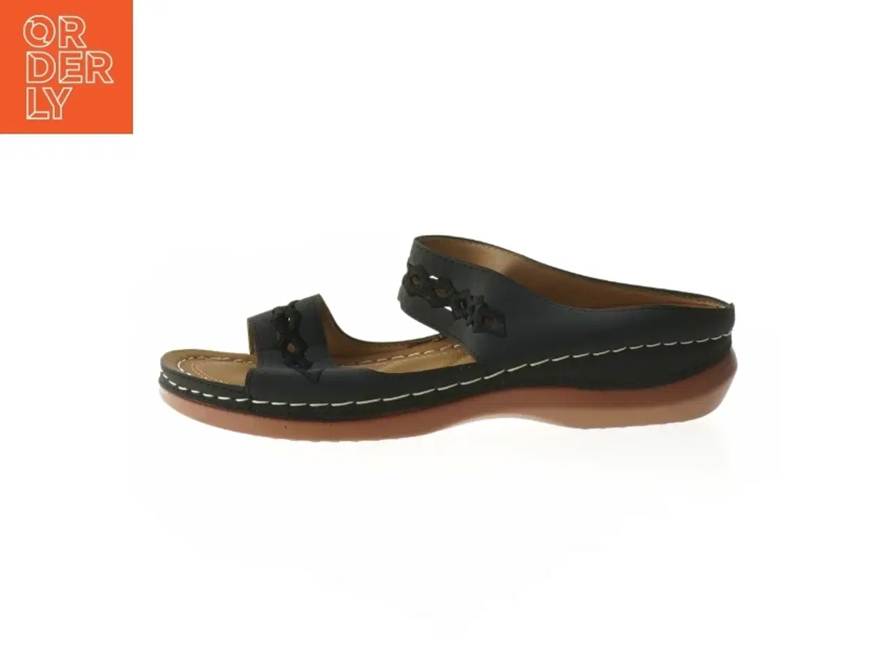 Billede 1 - Sort sandal str. 38 (str. 38 )