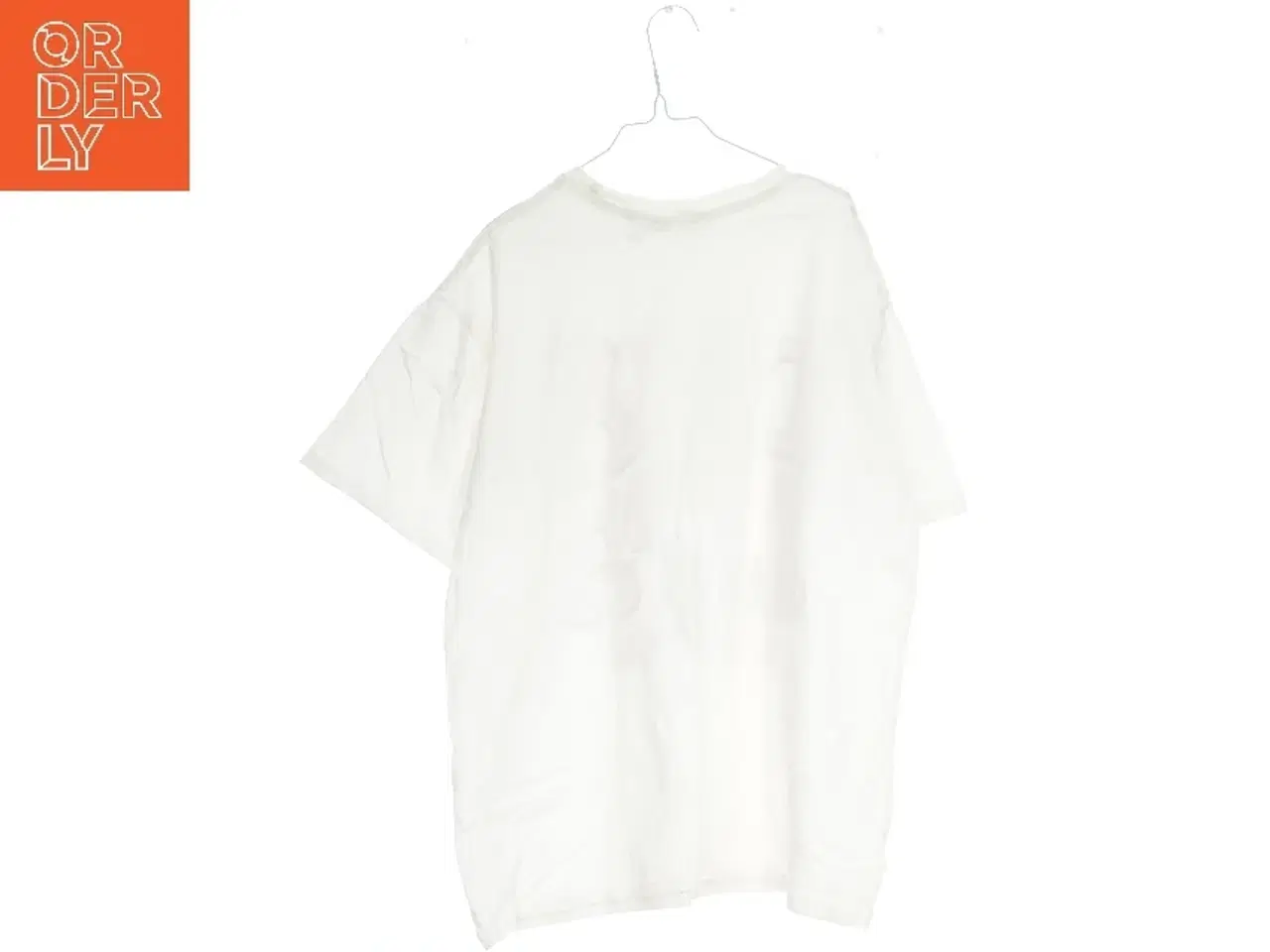 Billede 2 - Hvid t-shirt med tryk fra H&M (str. 170)