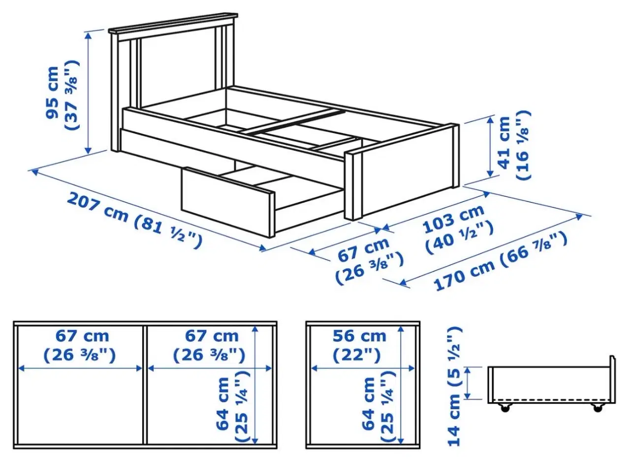 Billede 3 - Ikea sengestel
