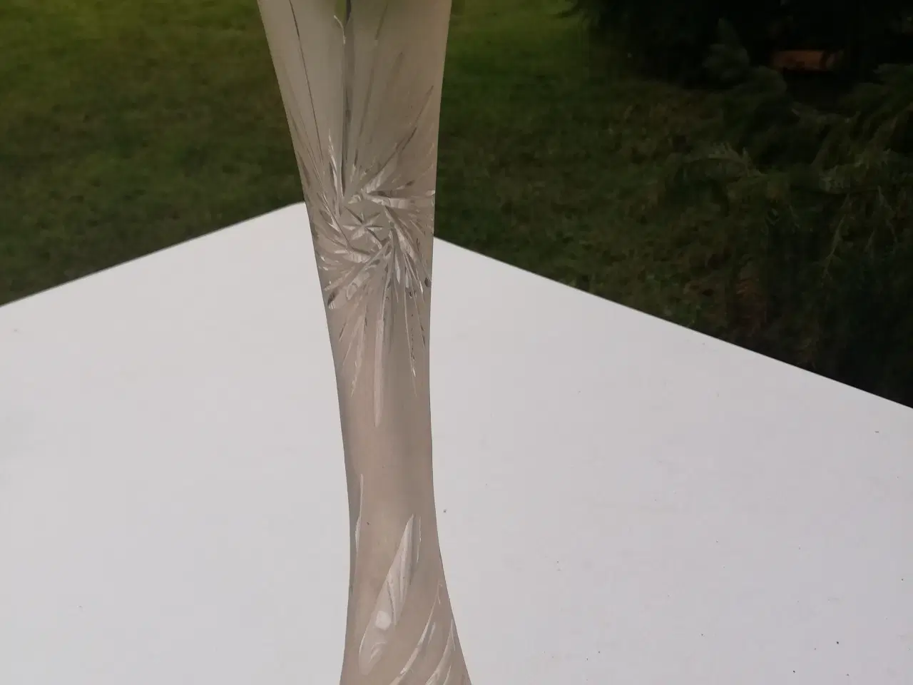 Billede 1 - Krystal næbe vase. Hand cut 