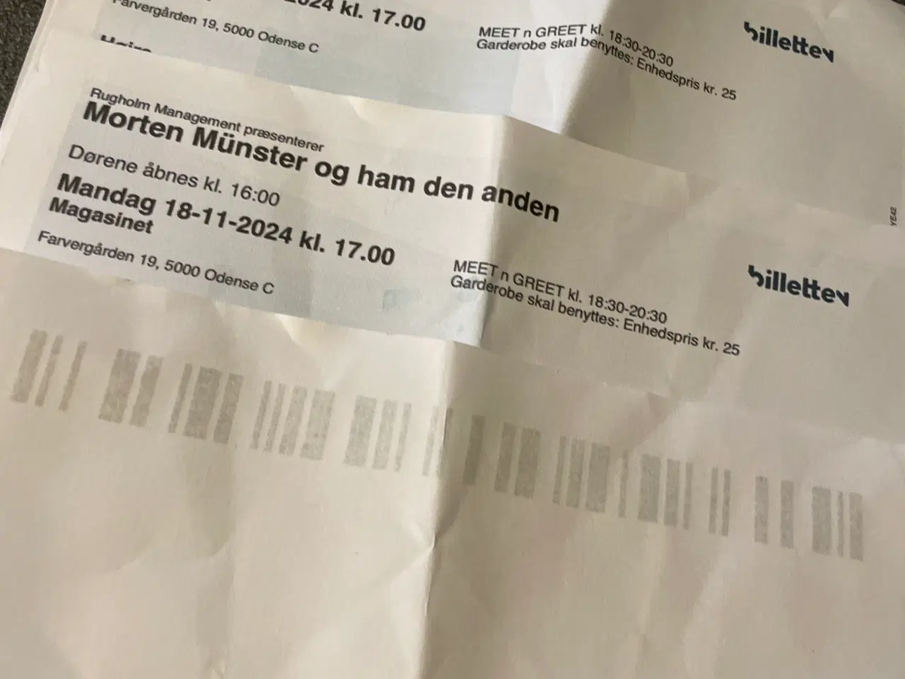 Billede 1 - Morten Münster og ham den anden billet . 