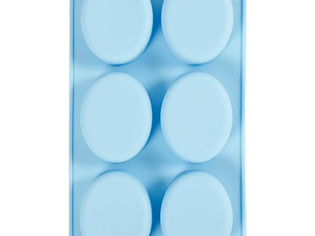 Billede 1 - Silikoneform, H: 2,4 cm, L: 7,7 cm, B: 6 cm, 6x100 ml, 1 stk.