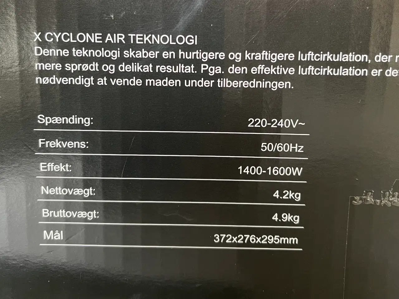 Billede 2 - Air Fryer 5 L