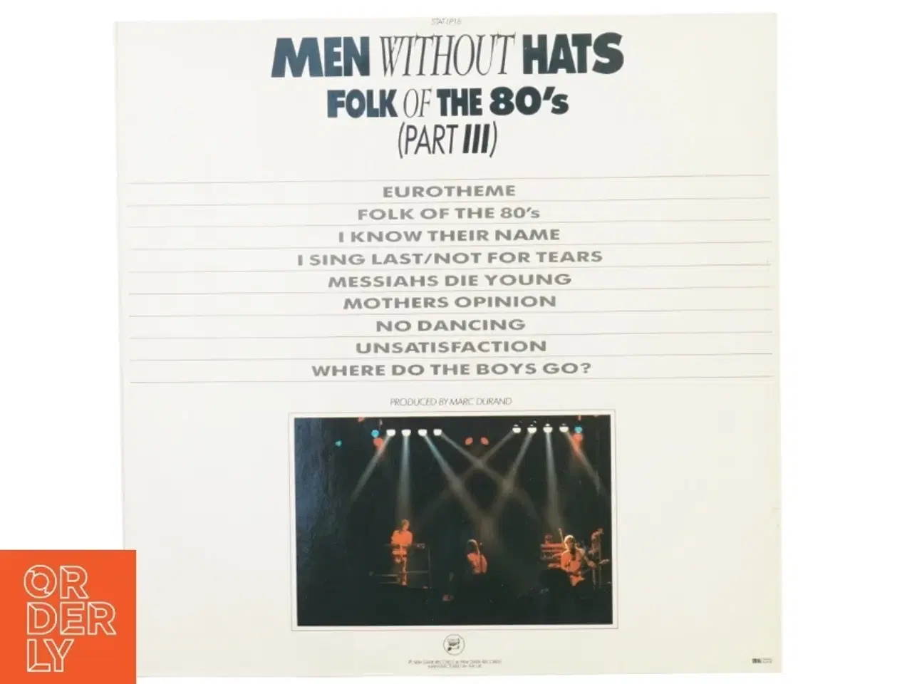 Billede 2 - LP af men without hats fra Mile