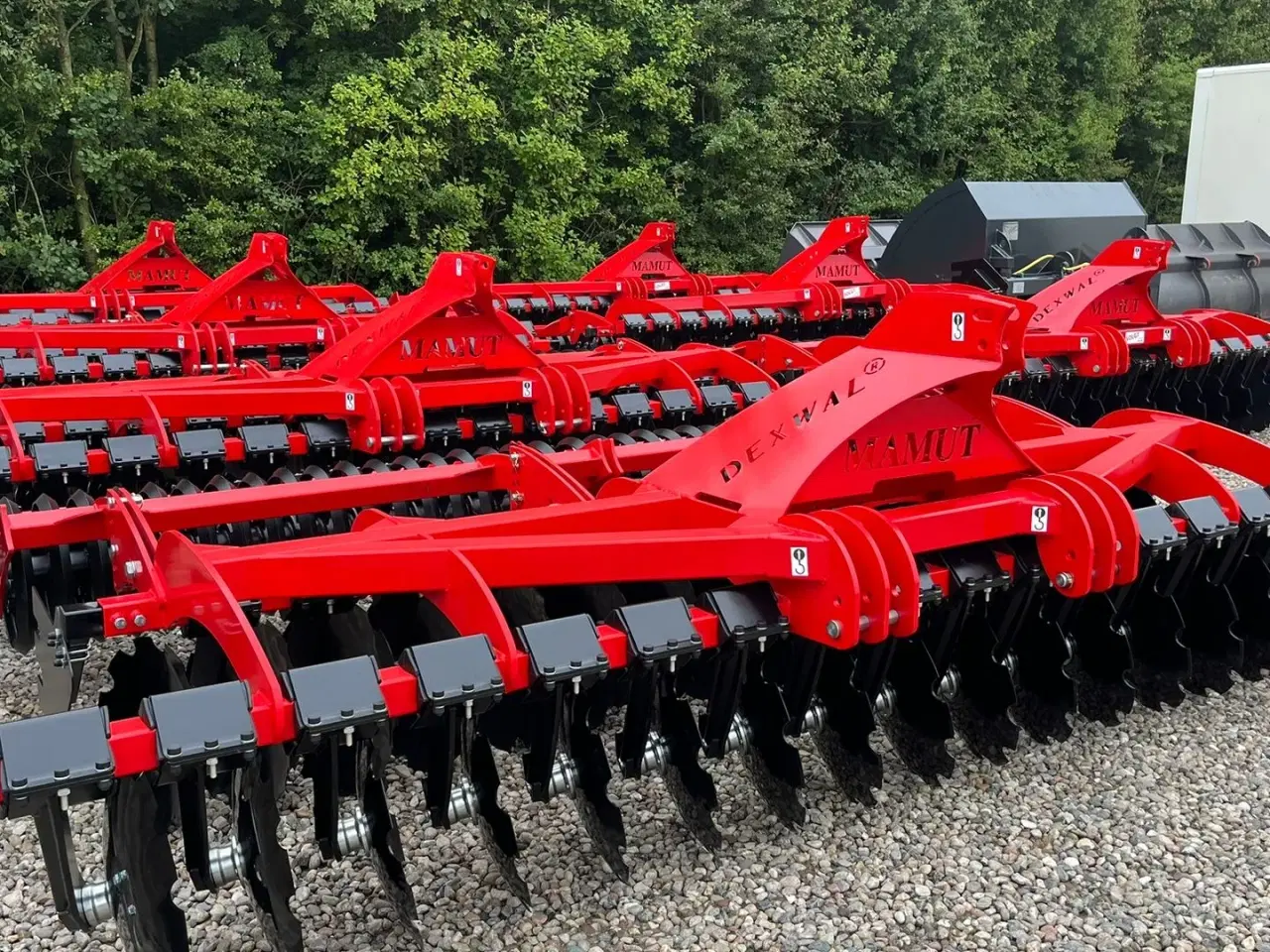 Billede 1 - Dexwal Mamut 4 m Med v-rings pakker og 560mm tallerkner