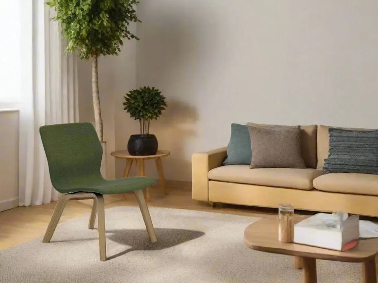 Billede 2 - Butterfly lounge (Grøn filt) fra Magnus Olesen