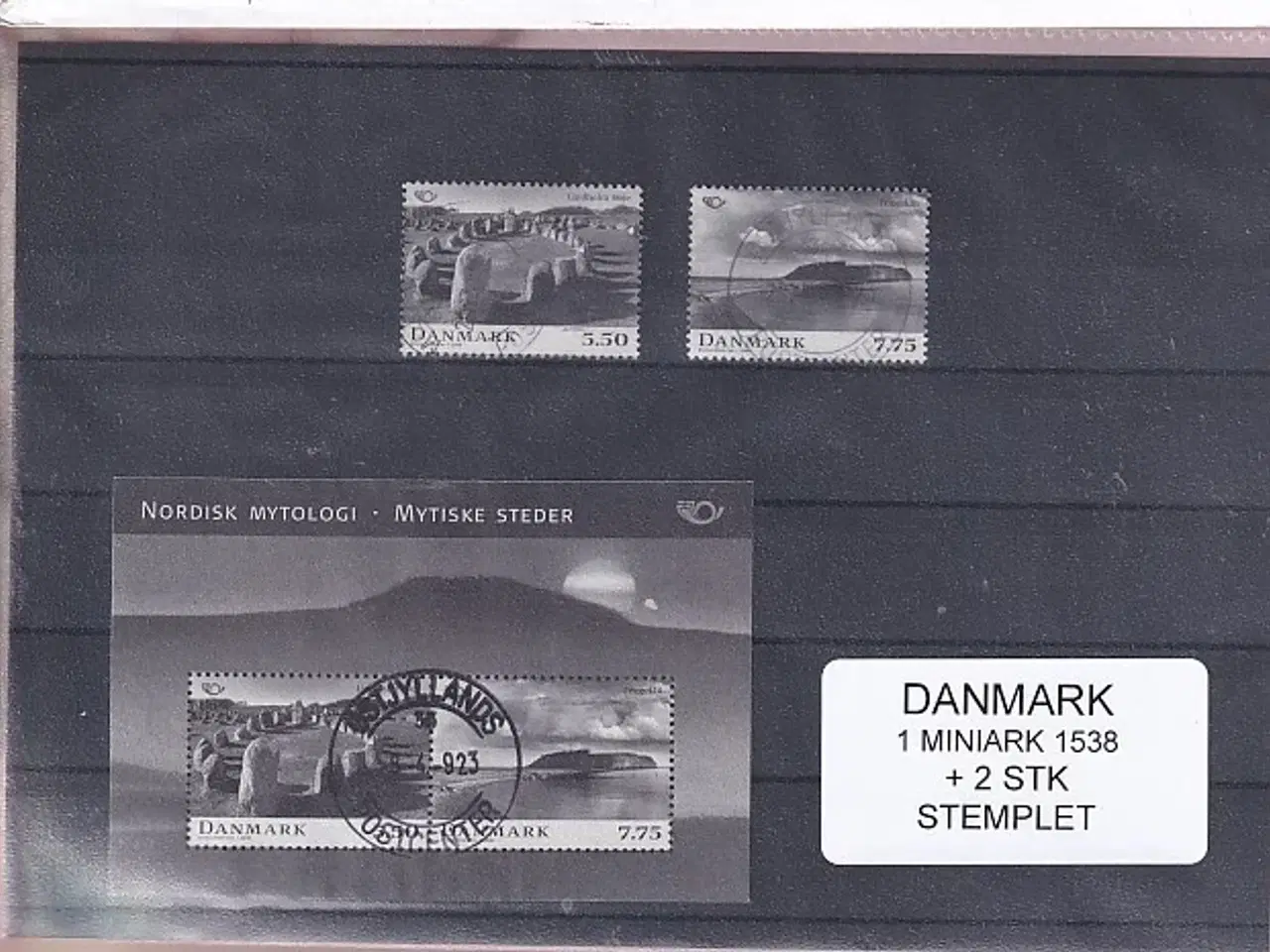 Billede 1 - Danmark - Miniark 1538  + enkeltmærke - Stemplet