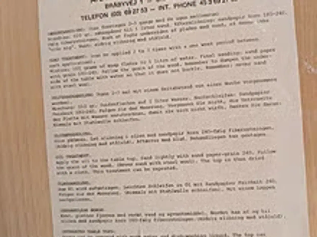 Billede 2 - Ovalt sofabord i bøgetræ - sæbebehandlet