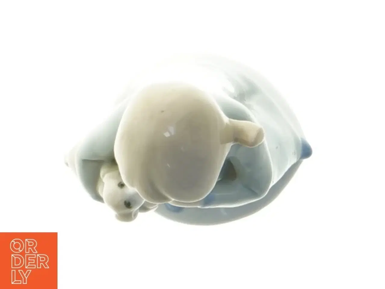 Billede 3 - Porcelænsfigur af pige med hund (str. 15 cm)