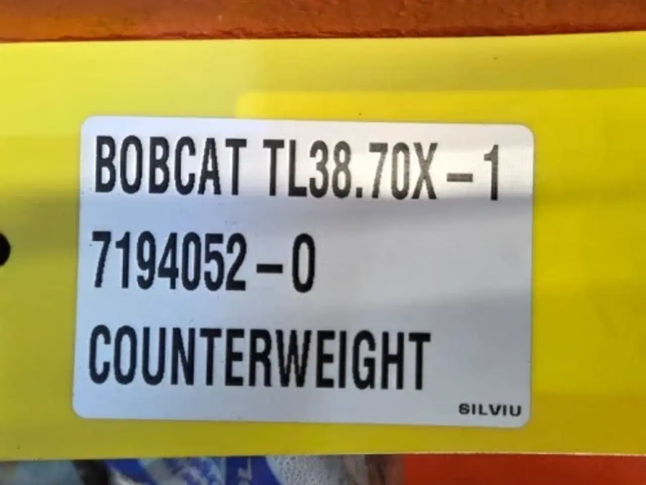 Billede 10 - Bobcat  TL38.70X  Counterweight
