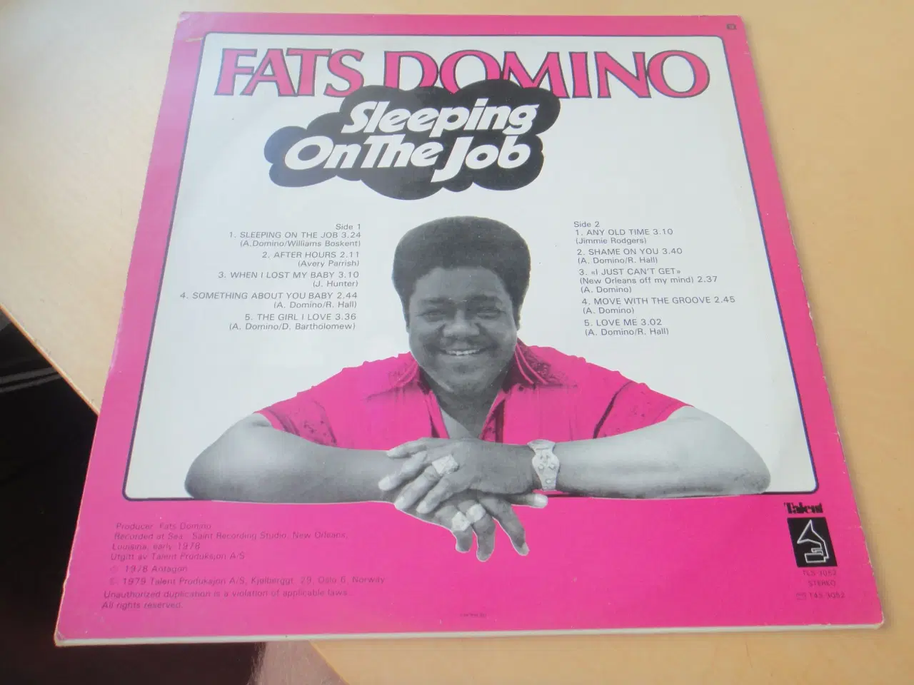 Billede 2 - LP - Fats Domino - Sleeping on the Job