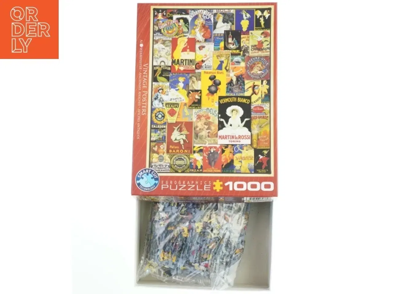 Billede 1 - puslespil, 1000, med vintage reklame plakater (str. 48x68 cm)