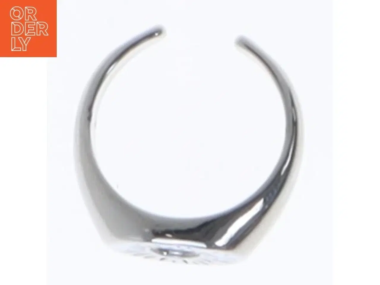 Billede 3 - To signetringe med cirkelmønster (str. 52. millimeter. 2 styk)