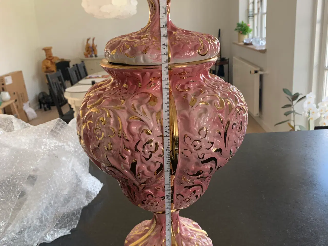 Billede 2 - Vintage lyserød vase/opsats