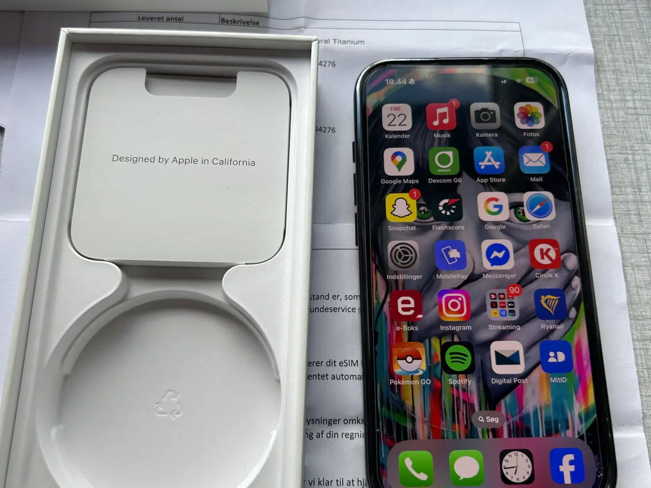 Billede 4 - Extremt velholdt iPhone 15 pro 256 gb