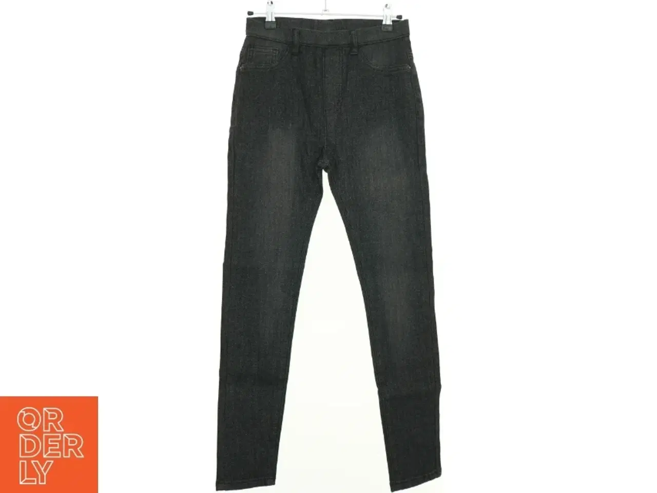 Billede 2 - NY MED PRISMÆRKE Sølv glimmer Denim Jeans Jeggings fra Sofie Schnoor (str. 152 cm)