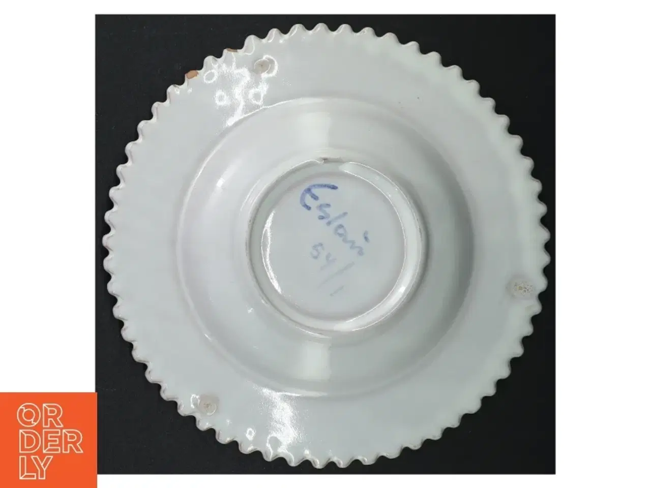 Billede 4 - Fladt porcelæns fad (str. 22,5 cm)