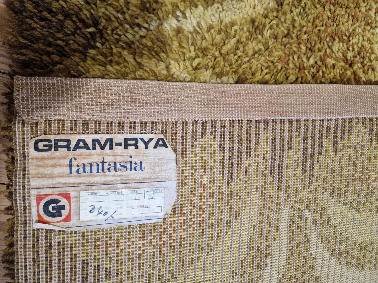 Billede 9 - Lækkert stort Gram-Rya fra 60'erne.