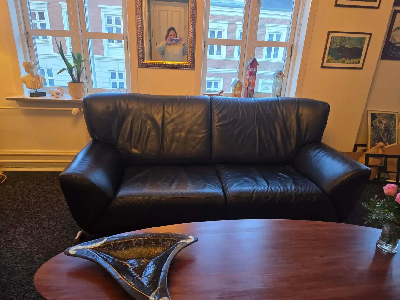 Billede 9 - 3+2 personer læder sofa 