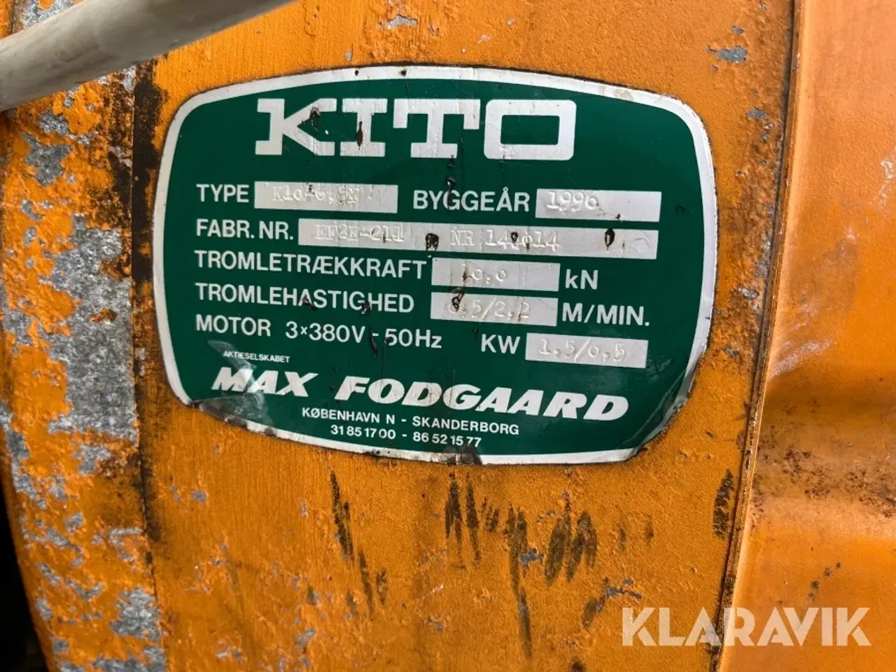 Billede 4 - Løftestang Kito