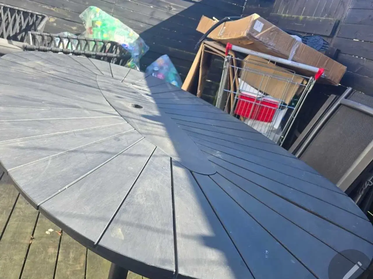 Billede 1 - Havebord ovalt gråt 