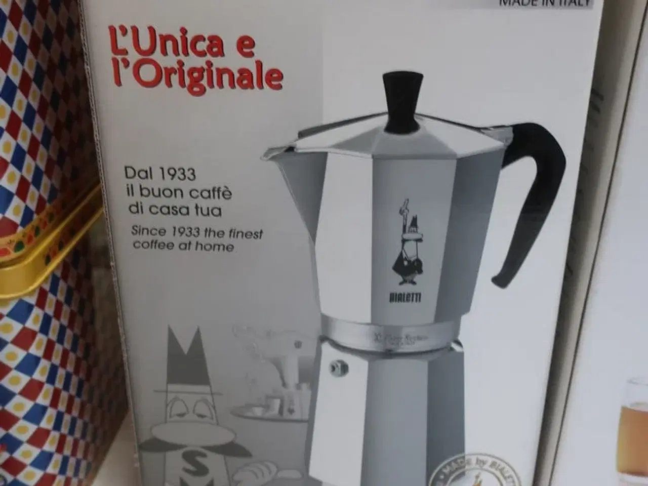 Billede 2 - BIALETTI Kaffekværn,kaffekoger,stempelkande,mælkeskummer,4 kopper