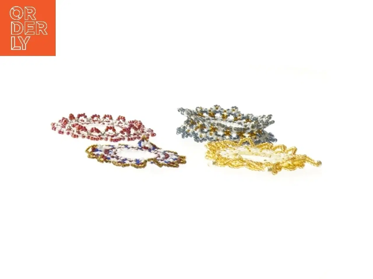 Billede 2 - (str. Ø 7 cm) lyskranse i perler