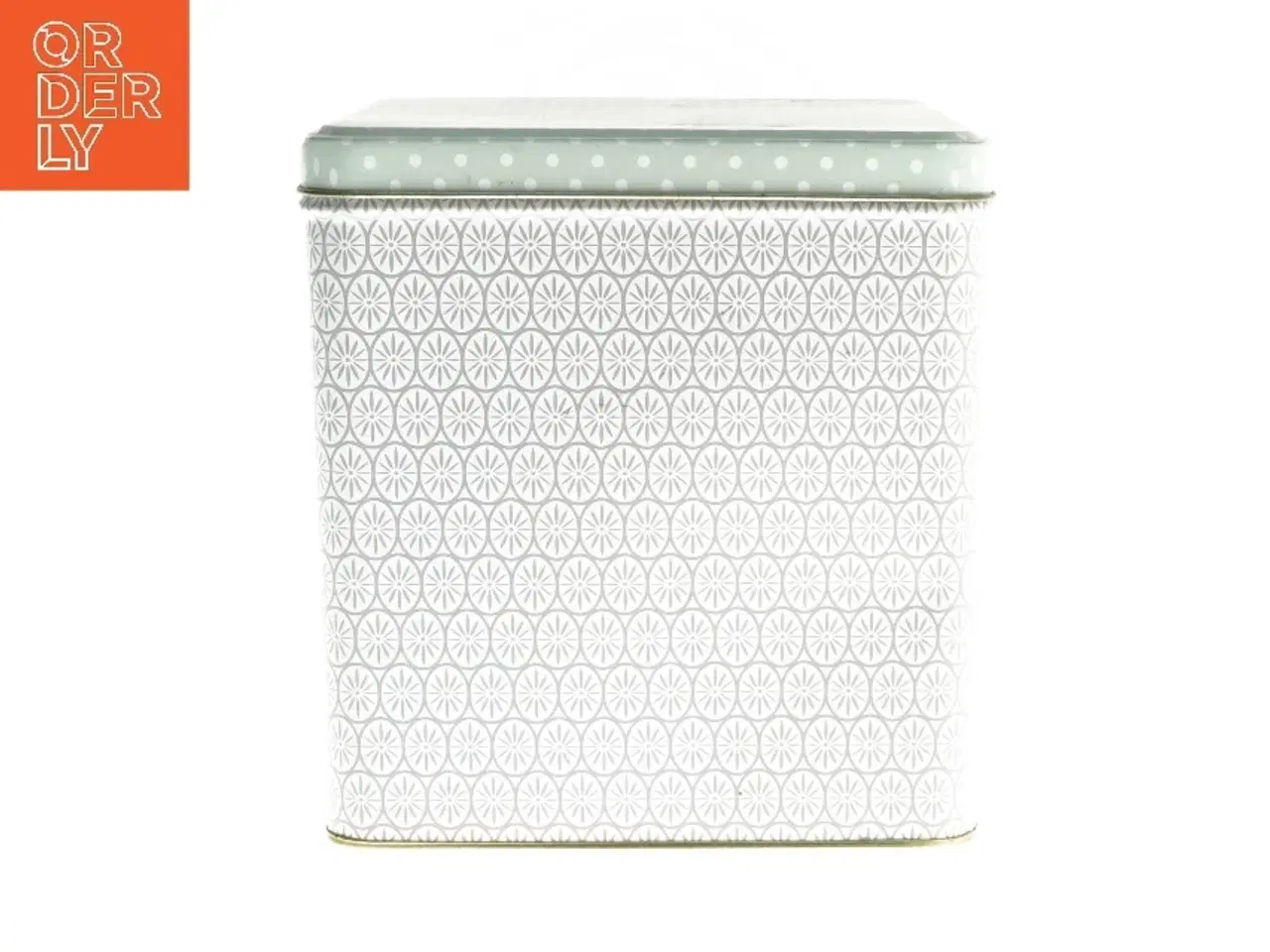 Billede 2 - Dekorativ metalboks med blomsterdesign (str. 16x15x15 cm)