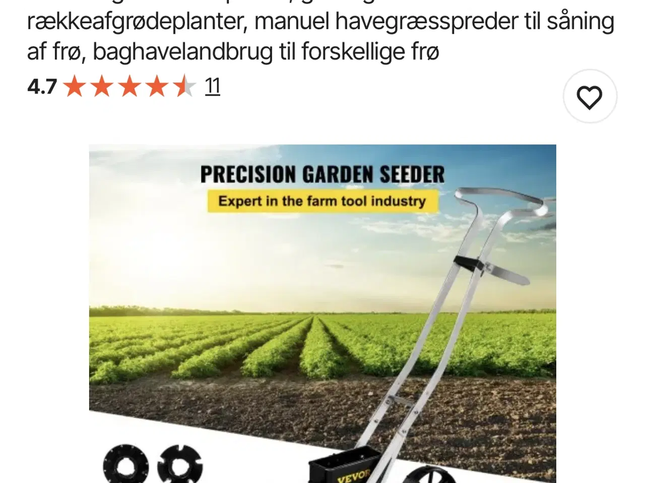 Billede 3 - Helt ny VEVOR havesåmaskine