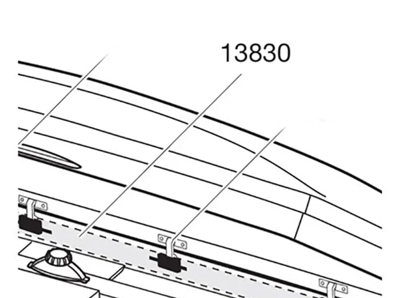 Billede 1 - Thule låseskinne til touring 700