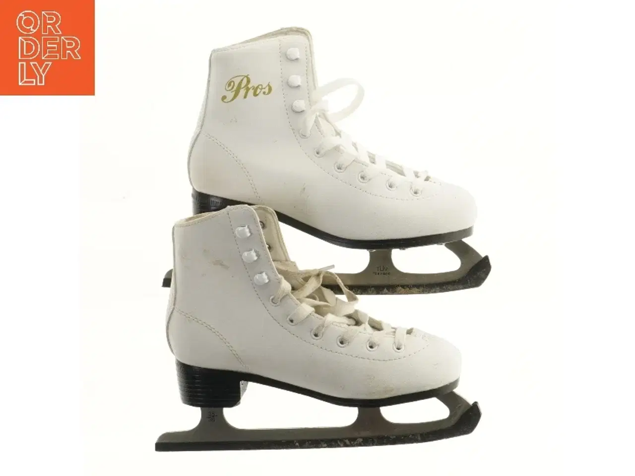 Billede 2 - Hvide skøjter, størrelse 35 (str. 35 )