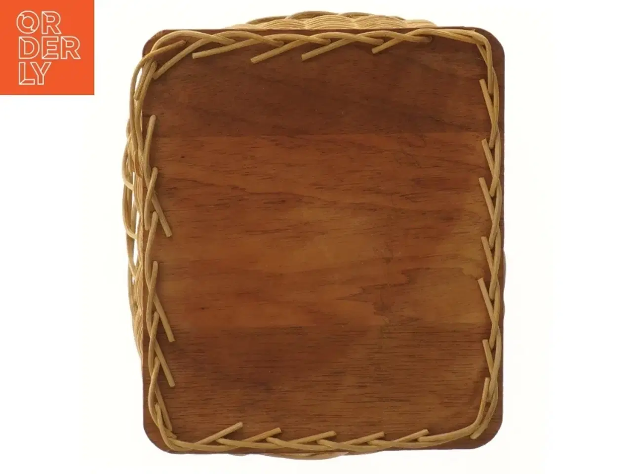 Billede 3 - Flettet trækurv (str. 8x20x17 cm)