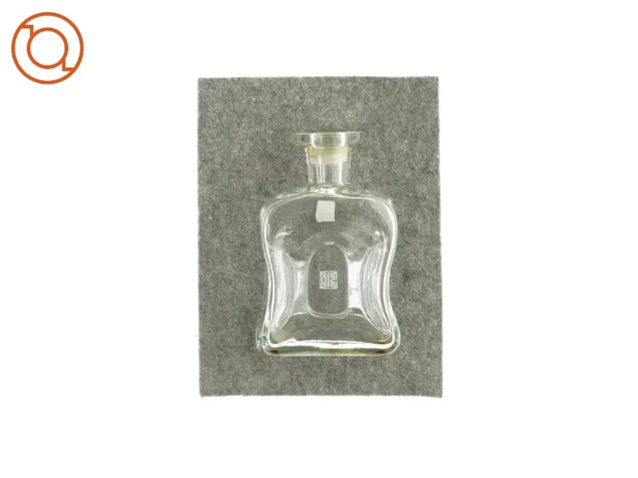 Billede 2 - Glasflaske fra Holmegaard (str. LBH: 10x6x16 cm )