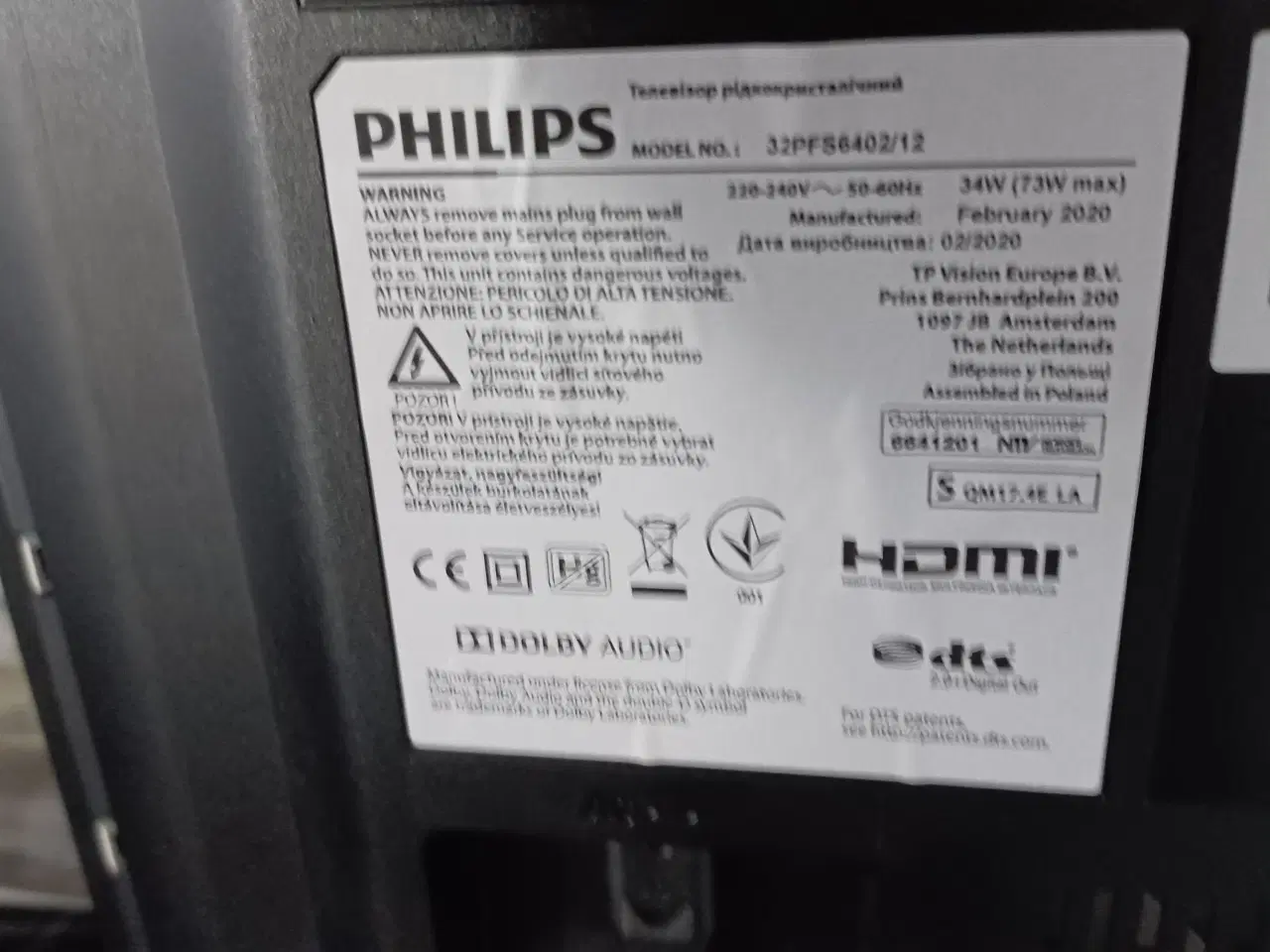 Billede 3 - Philips 32PFS6402-12 32tommer smart tv som ny