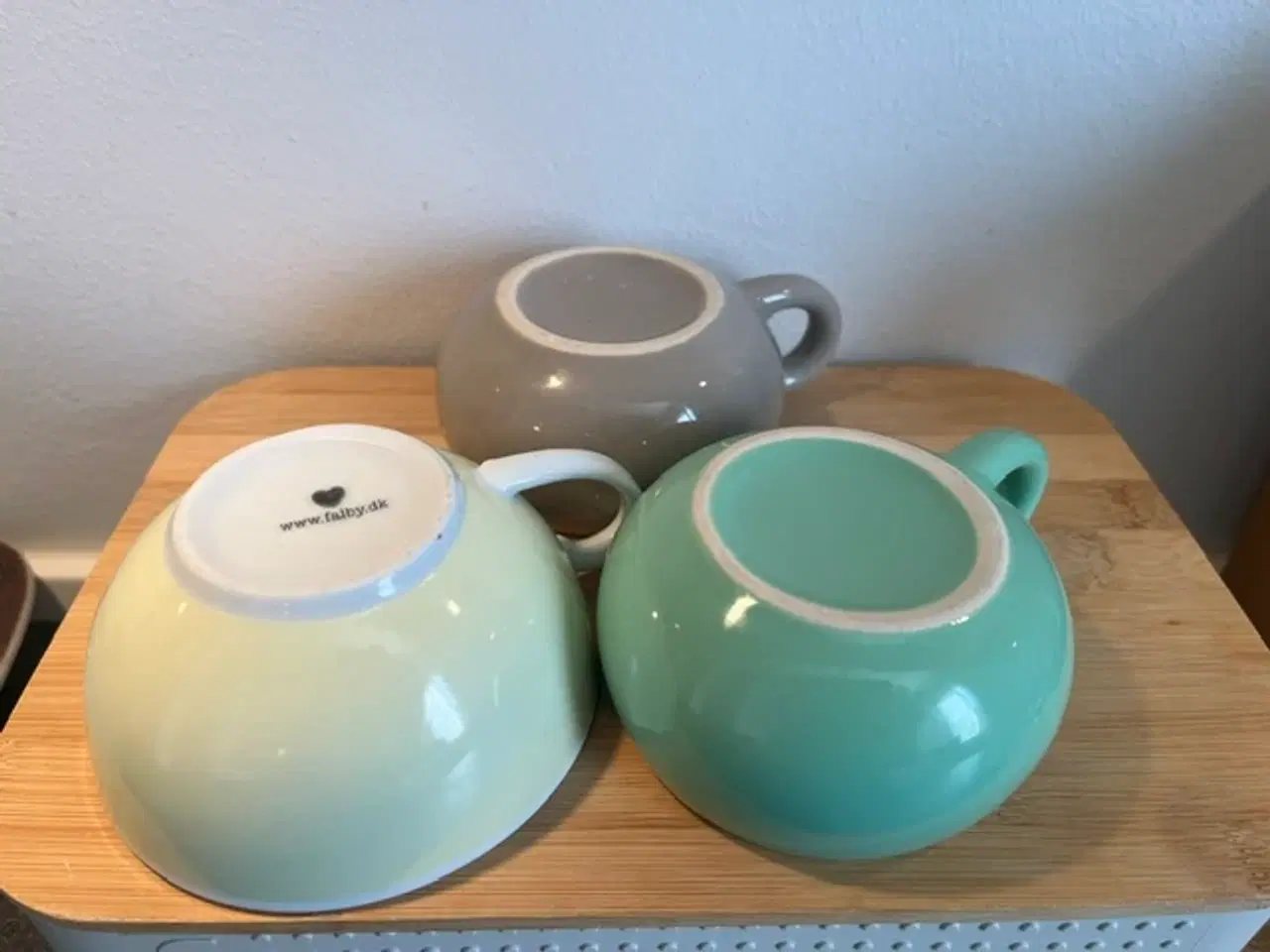 Billede 3 - 3 Hyggelige Pastelland-kopper (inkl. Falby Design)