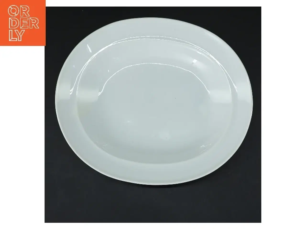 Billede 3 - Oval serveringsfad/skål fra B&G hvidpot (str. 22x18,5 cm)