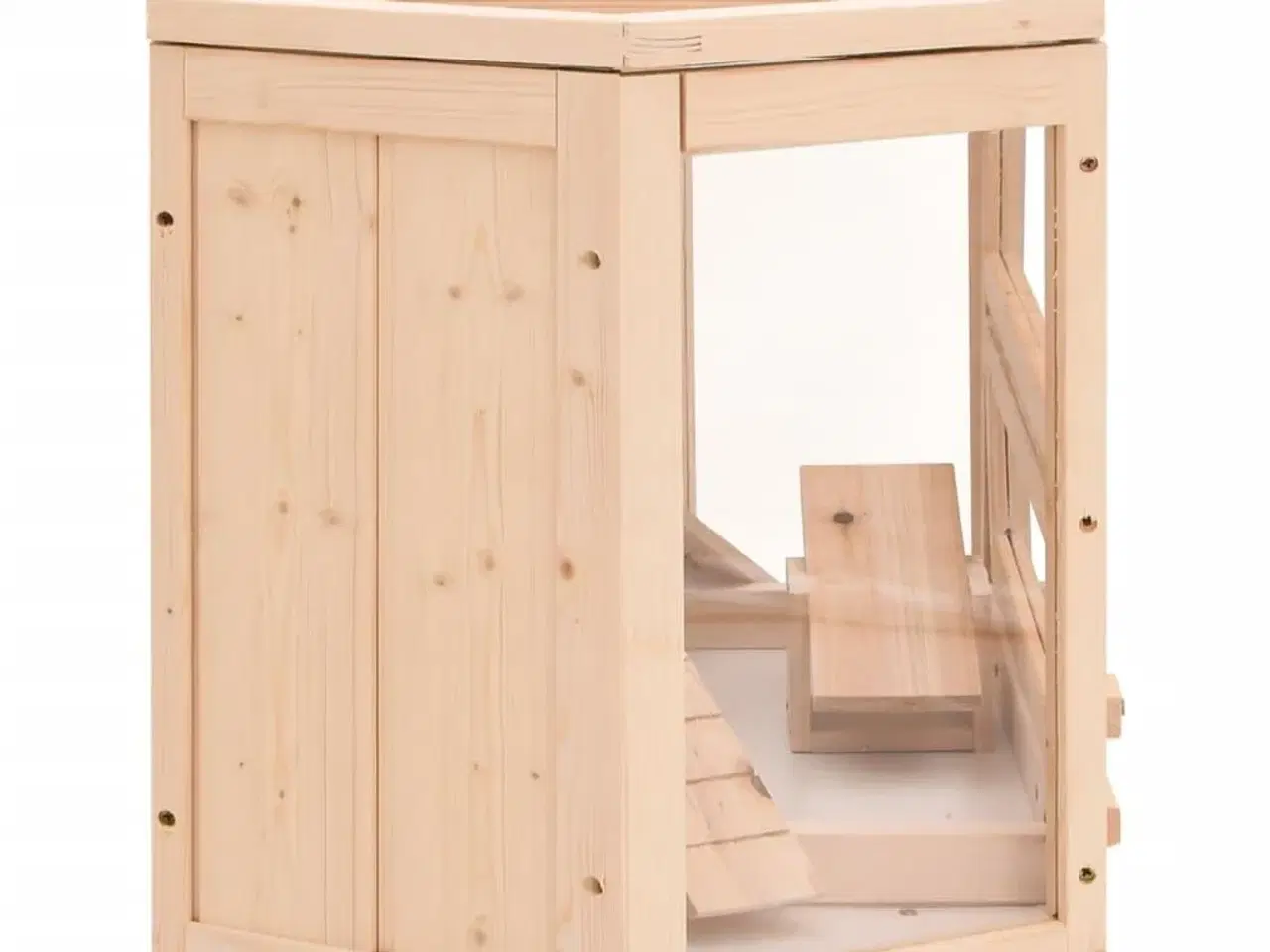 Billede 5 - Hamsterbur 80x40x43 cm massivt fyrretræ