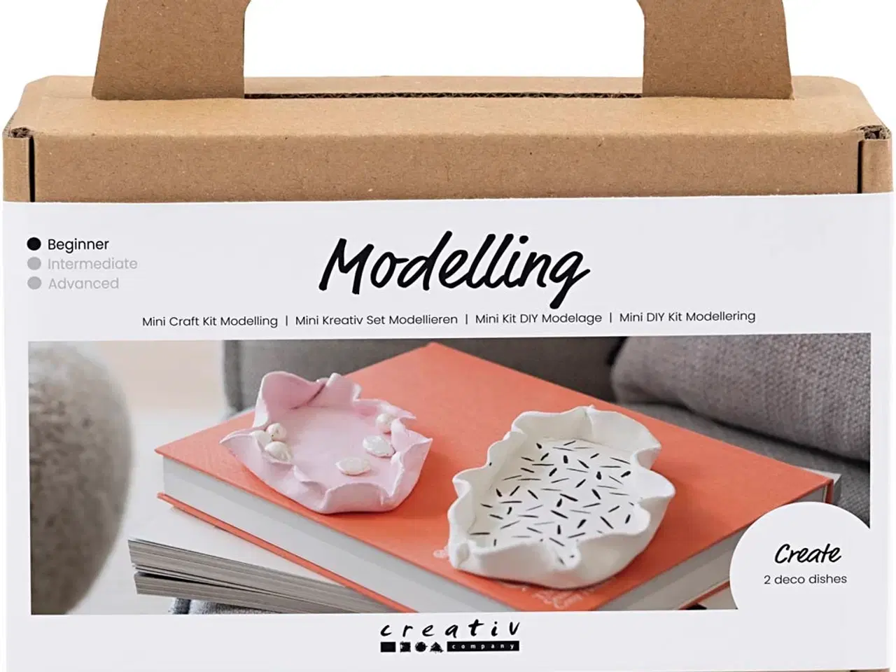 Billede 1 - Mini DIY Kit Modellering, Skål, 1 pk.