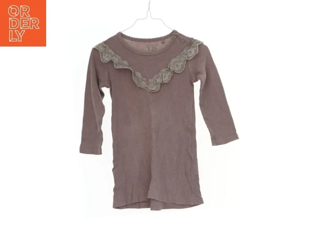 Billede 1 - Langærmet trøje med blonder fra VRS (str. 92)