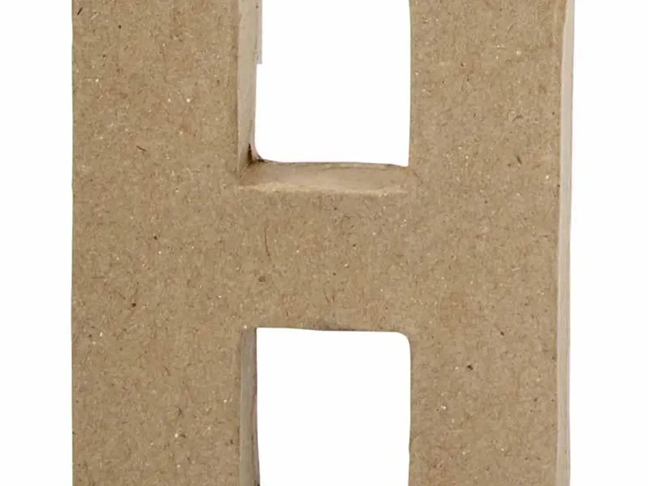Billede 1 - Bogstav, H, H: 10 cm, B: 7,6 cm, tykkelse 1,7 cm, 1 stk.