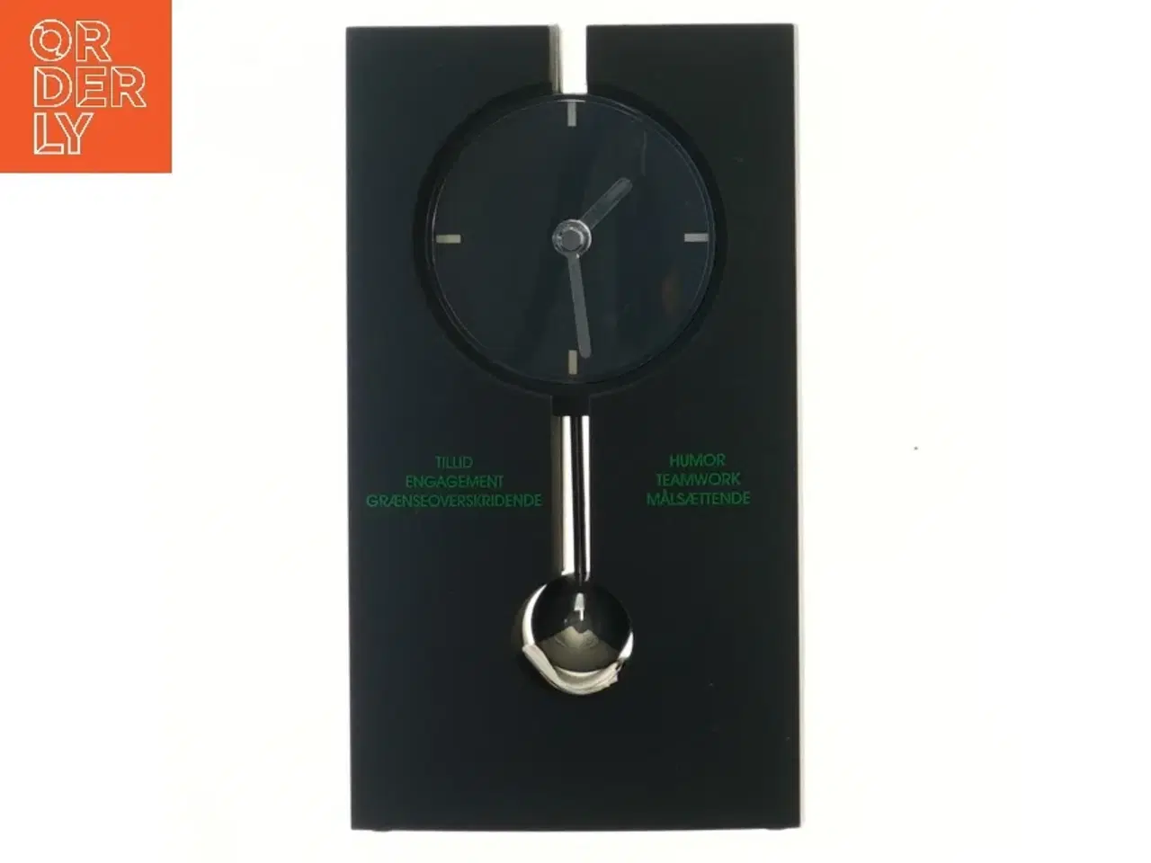 Billede 2 - Kvarts pendulur ur (str. 18,5x10 cm)