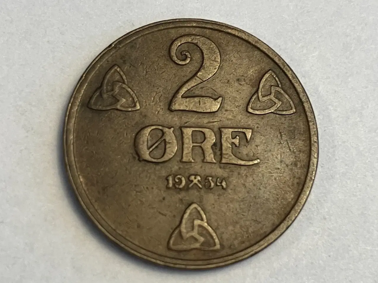 Billede 1 - 2 Øre 1934 Norge
