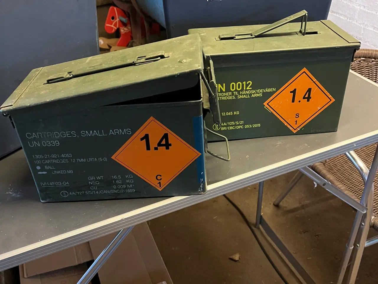 Billede 1 - Militær/ammunitions kasser
