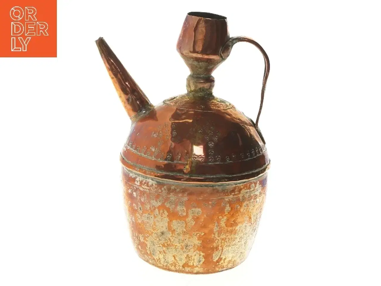 Billede 1 - Gamle kobber vandkande (str. 30 cm)