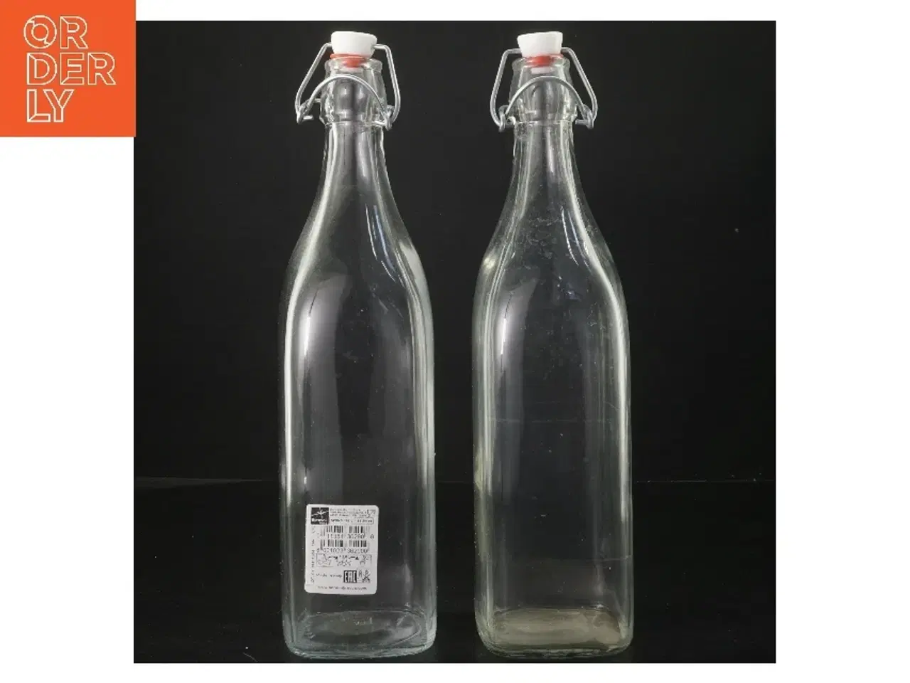 Billede 1 - Glasflasker med patentlåg (str. 2 stk 33 cm)