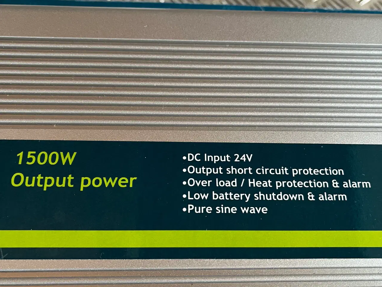 Billede 1 - Inverter 24v/230v-1500w