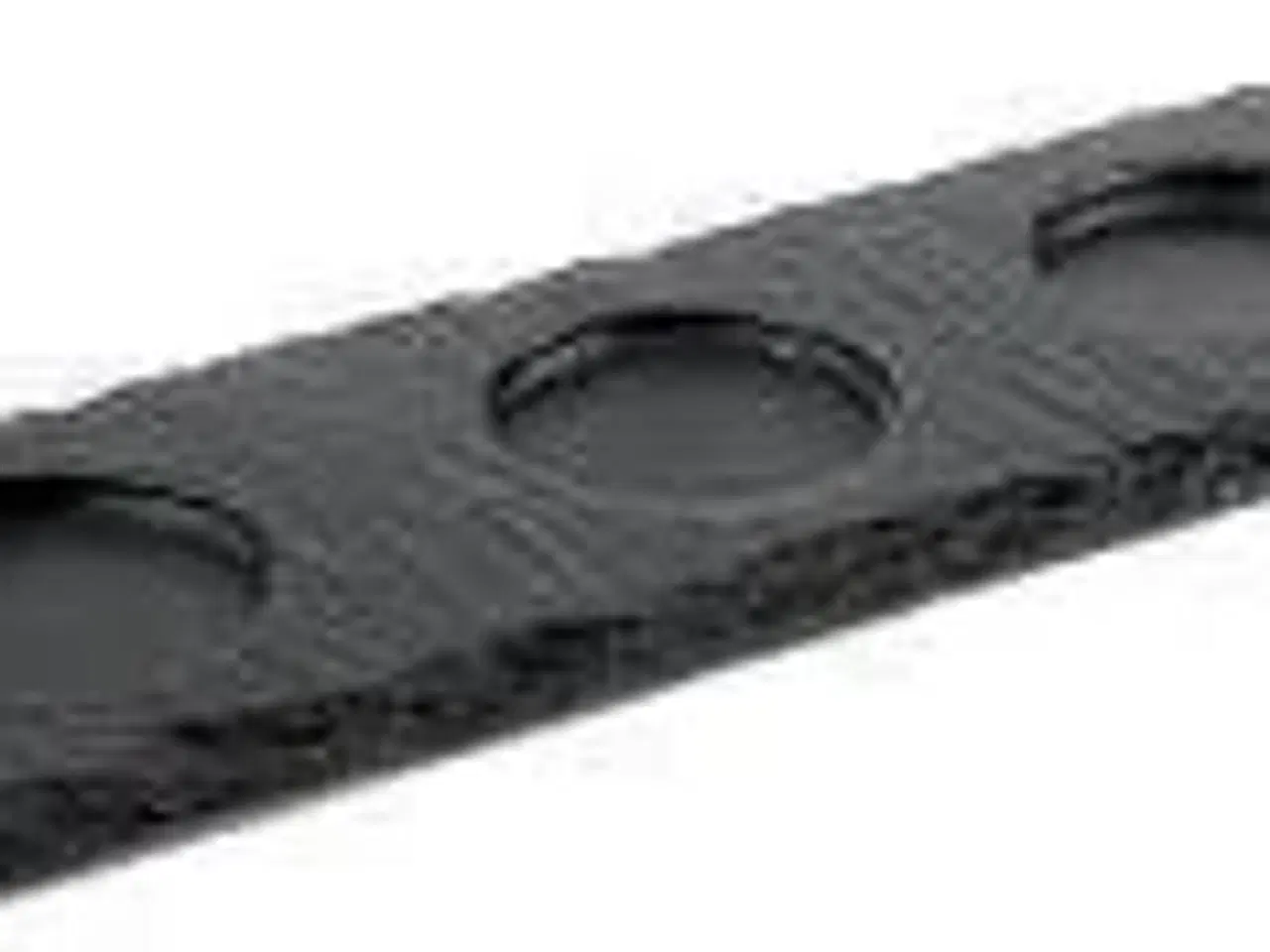 Billede 1 - 12 stk. Skifer tallerken B280 x D100 mm Sort m/ 3 huller